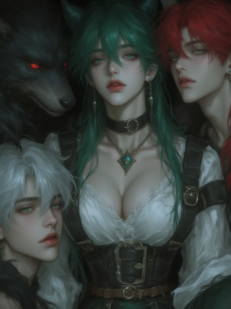 Thumbnail of The witch of lust and laziness and her three lovers
