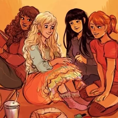 Thumbnail of Luna Lovegood, Ginny Weasley, Hermione Granger, Cho Chang