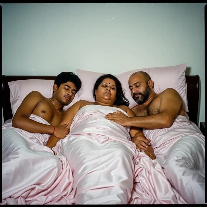 Thumbnail of A bengali happy family. Mom dad and son they love each other very much.