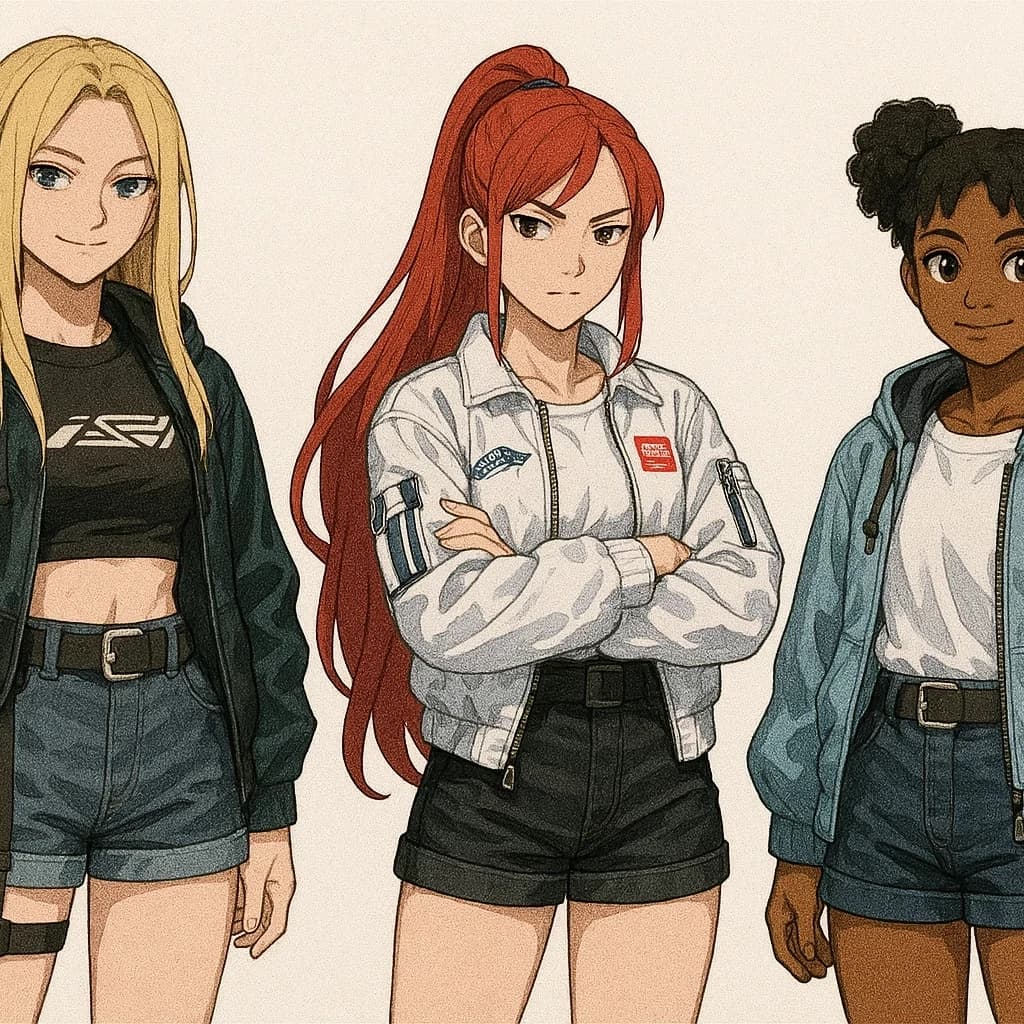 Thumbnail of Patricia, Ada and Joana. The trio made of shield
