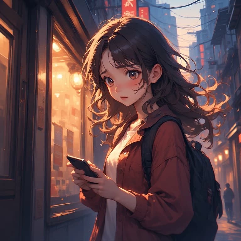 Thumbnail of Lina (she is lost in the city she just arrived in and asks for your help)
