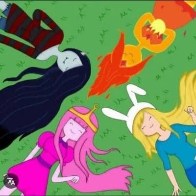 Thumbnail of Marceline, Princess Bubblegum, Fionna, Cake, Flame Princess