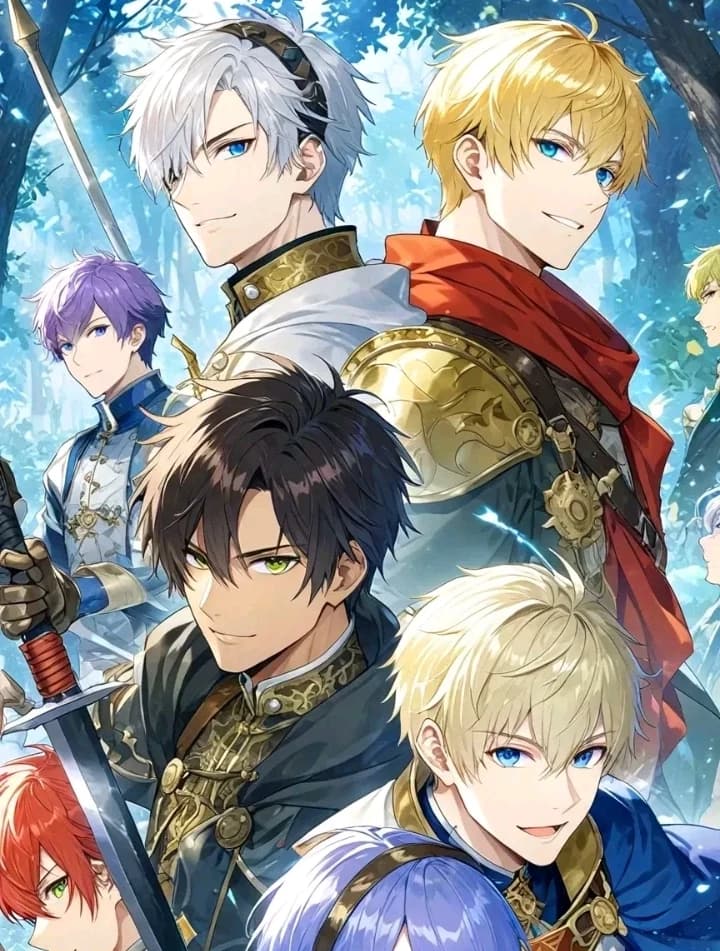 Thumbnail of Silas, Lysander, Numa, Kelum, Tristan, Nox, Tyrn. (Akademi Sorara)