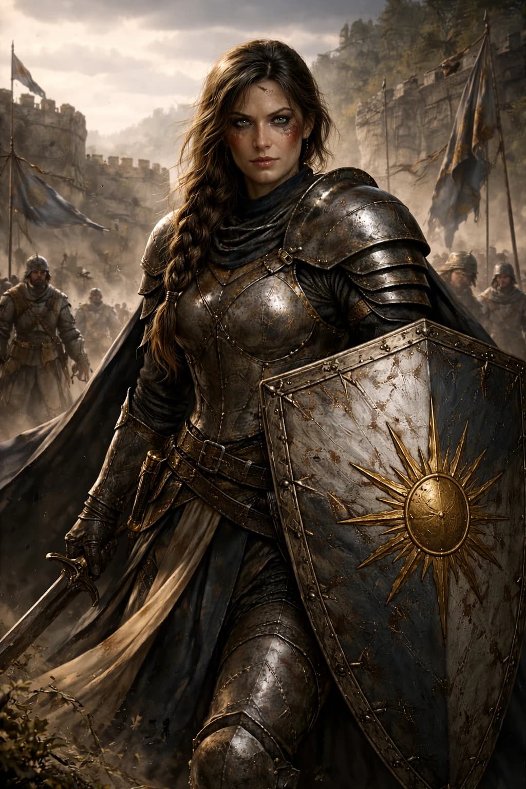 Thumbnail of MARAEL SUNSHIELD La Capitana del Escudo Dorado Comandante de orden Reinos Fronte