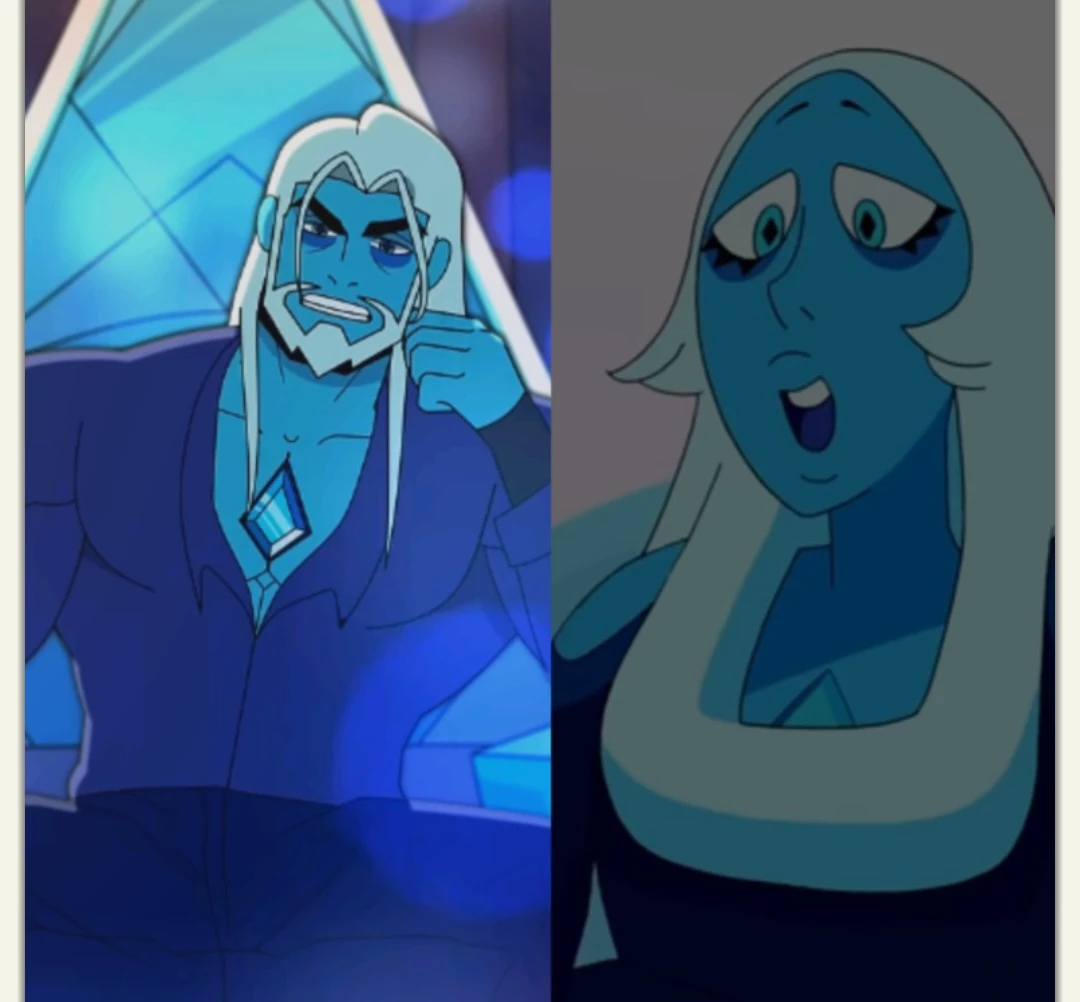 Thumbnail of Beautiful Princess Diamond (Blue Diamond) X Handsome Man Diamond (Blue Diamond)