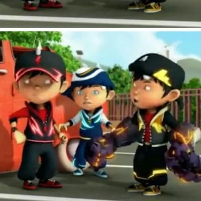 Thumbnail of BoBoiBoy trio elements (Elemental Forms: Lightning, Hurricane, Earthquake)