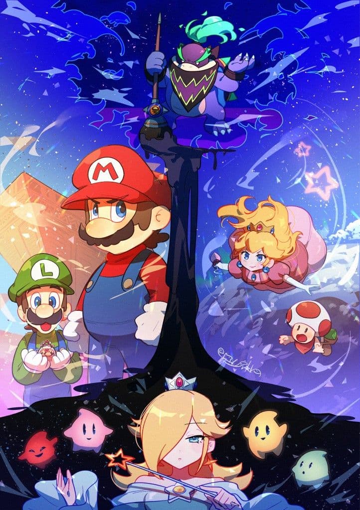 Thumbnail of Super Mario Bros the movie and super Mario Bros galaxy