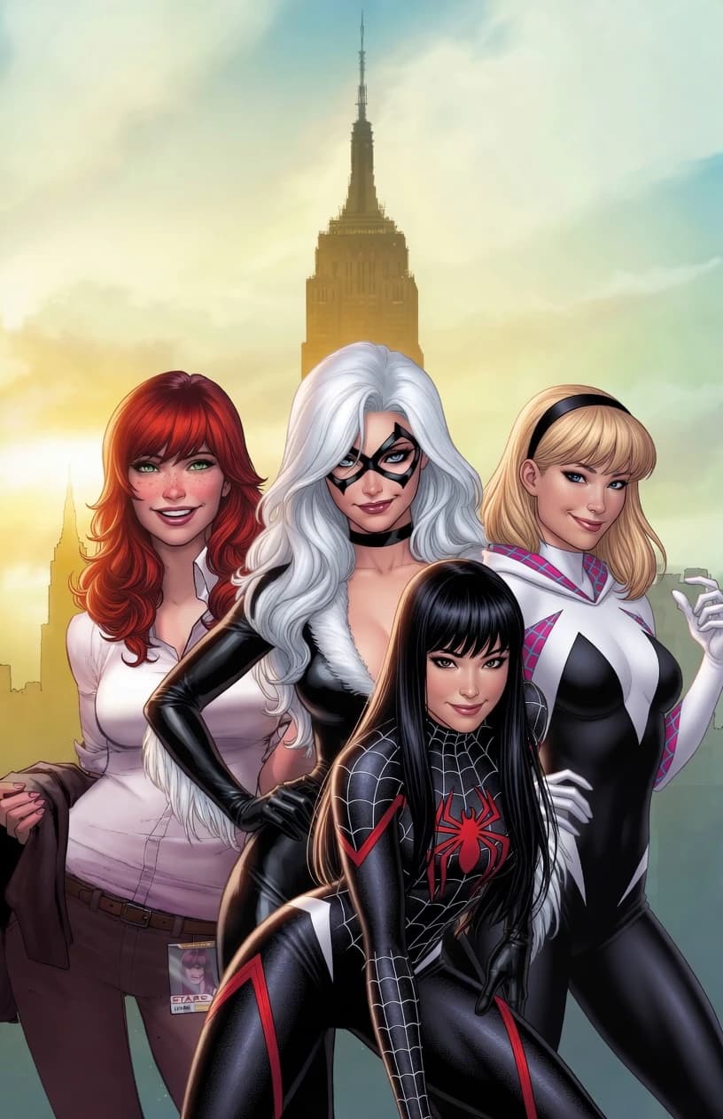 Thumbnail of Cindy Moon/silk, Mary Jane, Blackcat/Felicia Hardy, Gwen Stacy/Ghost-Spider