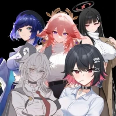 Thumbnail of Ellen Joe, Zani Montelli, Yae Miko, Río tsukatsuki, Yelan. Unas Novias Unicas
